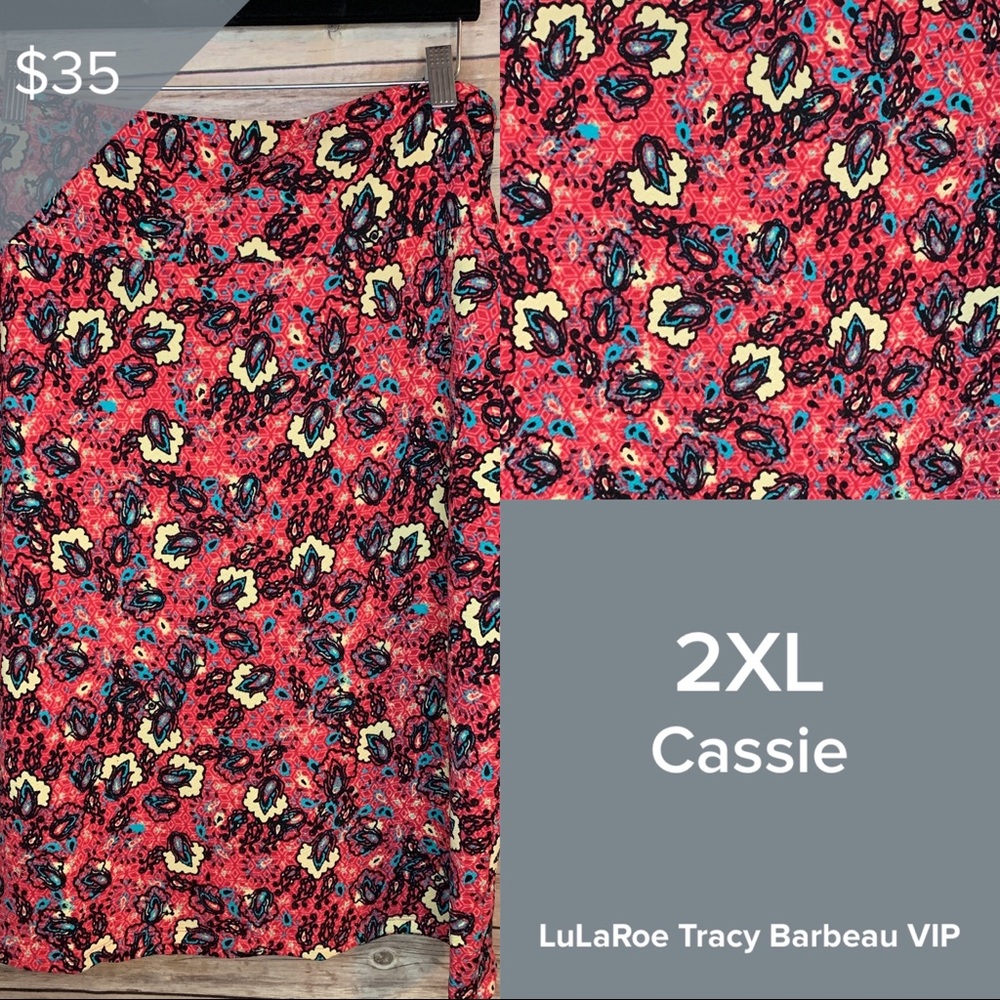NWT LuLaRoe 2XL Cassie skirt